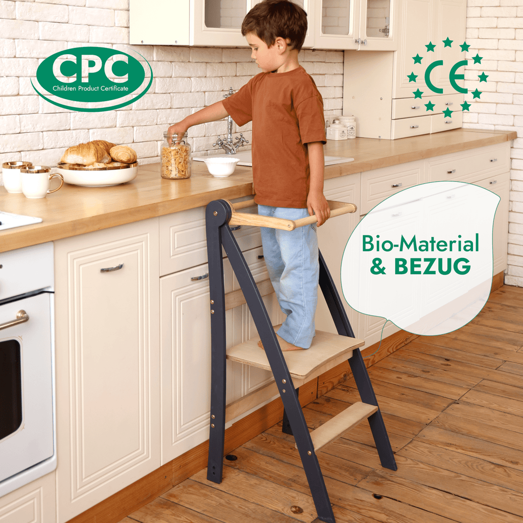 Holz Lernleiter Montessori: Hocker für Kinder