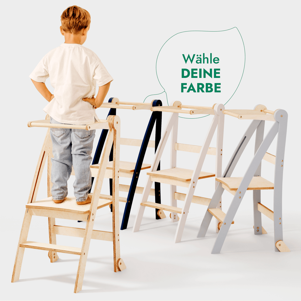 Holz Lernleiter Montessori: Hocker für Kinder