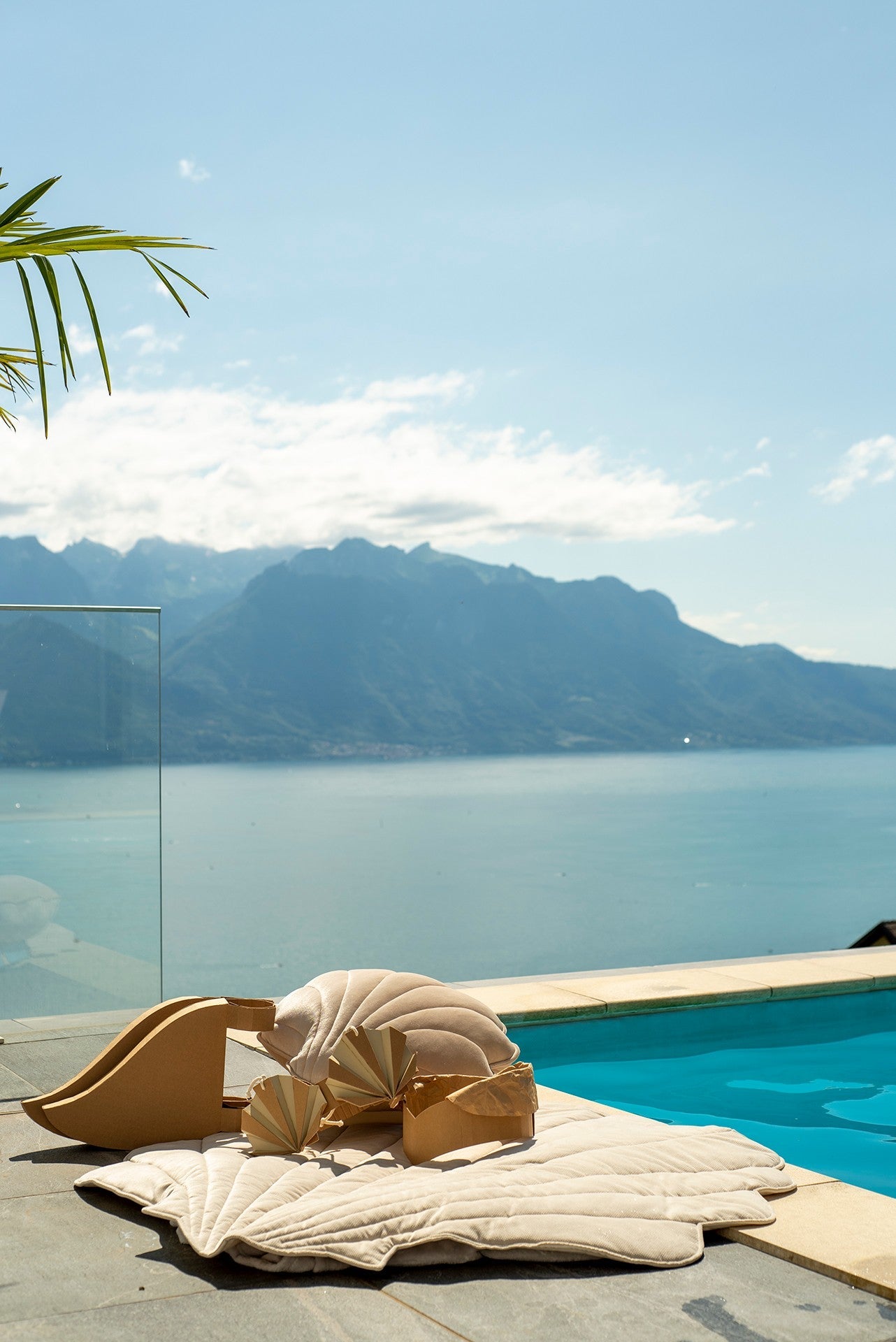 Moi Mili – Spielmatte Muschel aus Bio-Baumwolle & Samt | Beige