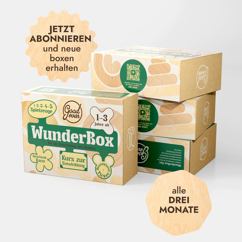 WunderBox 1-3 Jahre - Entwicklungsboxen für die Kleinsten